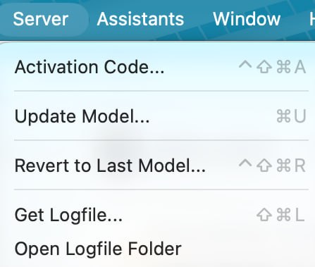 Current Server menu in FileWave Central